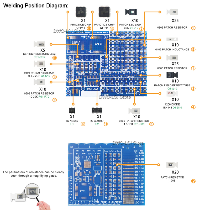 Tableau de pratique de soudage - Pcb Etching Kit avis et prix