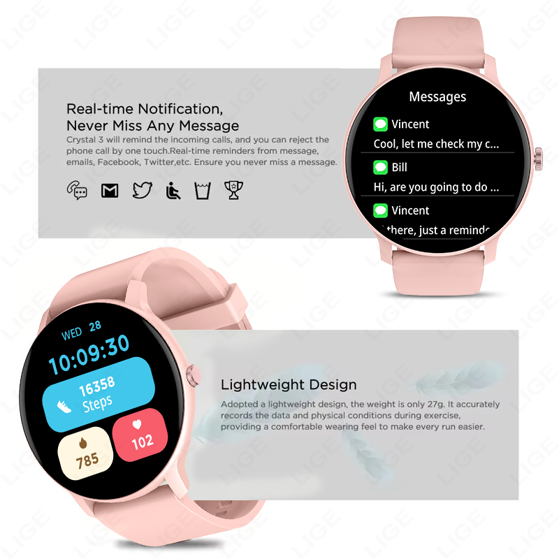 Montre connectée LIGE 2026 ave - Diy Electronics For Adults avis et prix